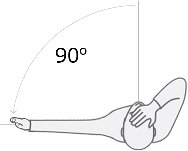 Beweeg uw hand naar links